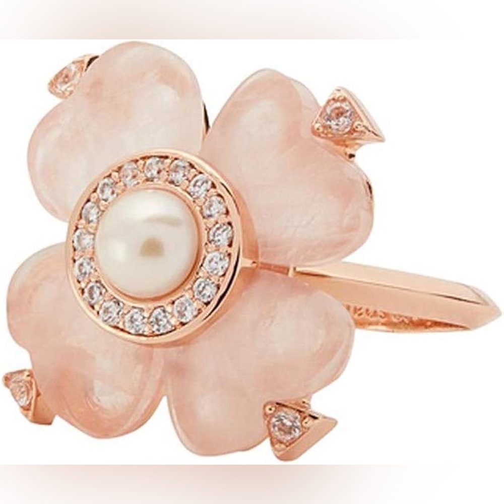 KATE SPADE NEW YORK SPADE FLOWER RING - Picture 10 of 14